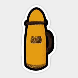 Pencil Graphic of a Thermos Sticker